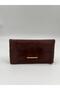 Women's Suede Chain Strap Clutch Bag with Charm Details - 4
