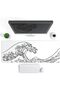 White Wave Mouse Pad, Extra Large Mousepad with Waterproof Surface, High Precision Mouse Mat for Gamers and Professionals - 2