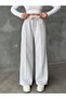 2 Pairs of Black and Gray Wide-Leg Women's Baggy Sweatpants - 3