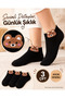 3 Pairs of Black Women's Ankle Socks with Teddy Bear Print - 3