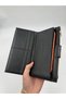 Large Glossy Leather Wallet with Phone Compartment - 5