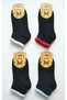 Winter Terry Socks with Colorful Reversed Cuff, Pack of 12 - 2