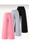GIRLS' 3-PIECE SET: BAGGY-STYLE SWEATPANTS IN PINK, BLACK, AND GRAY - 2