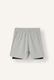 Standard Fit, Elastic-Laced, Short-Leg, Lined Woven Shorts with Inner Leggings I4855AX26AU - 2