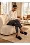 Ballet Flats with a bow detail, pom-pom, and fur trim on the outside, featuring a bow detail at the front, designed to be worn both indoors and outdoors - 3
