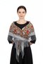 Traditional Grey Folk Shawl - 4