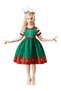 Girls Christmas Dress Green Elf Costume