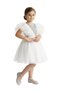 Butterfly Sequined Dress White