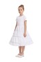Kids White Underskirt Pageant Princess Puffy Petticoat Decorative Dress Crinoline Pannier Hoops Unde