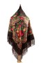 Traditional Black Folk Shawl