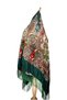 Traditional Emerald Folk Shawl - 3