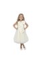 Beige Cascade Party Dress