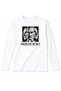 Long-sleeved cotton T-shirt with three photos of Atatürk and the phrase "Atatürk's Ideas Live On" printed on it, commemorating November 10
