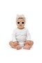 Baby Turban Hat & Flower Sunglasses Set - Beige - 100% Cotton - 2