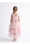 Sleeveless Long Tail Dress Light Pink - 3