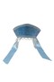 Women's Traditional Headdress Kokoshnik - Light Blue with White - 4