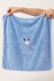 Cute Jacquard Bear Plush Baby Blanket, 80x100 cm, Swaddle and Stroller Blanket with Embossed Design - 4