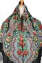 Black Russian Floral Shawl with Multicolor Roses & Fringe - 5