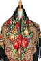 Royal Black Garden Shawl – Heritage Floral - 5
