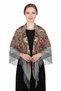 Traditional Grey Folk Shawl - 2