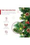 9FT Christmas Garland with 50 Lights, Artificial Christmas Decorations with Pine Cones and Berry Clusters, Holiday Garland for Indoor Outdoor Stairs Door Fireplace,New Year Decor (Green) - 2