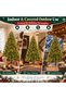Christmas Tree with Light,Artificial Tree 8FT Christmas Tree for Home, Office, Party Decoration with 1600 Branch Tips and 500 Warm White & Xmas Tree Lights, Metal Hinges & Base - 7