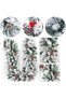 9FT Christmas Garland with 50 Lights, Artificial Christmas Decorations with Pine Cones and Berry Clusters, Holiday Garland for Indoor Outdoor Stairs Door Fireplace,New Year Decor (white) - 3