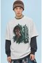 Unisex Oversized Premium T-Shirt with Eren Yeager "Attack on Titan" Anime Character Print on the Front