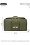 Foldable Rolling Duffel Bag with 2 Wheels, Light Weight Travel Duffel bag with Large Loading - 4