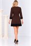 Mini Dress with Guipure Lace Details on the Sleeves and Skirt - 4