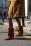 GATTI WOMEN'S TABA SUEDE MINI-HEELED BOOTIE