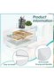Stackable Acrylic Paper Tray Clear Desk Organizer Letter Size File Office Document