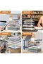 Paper Organizer Desk Acrylic Stackable Tray Letter Desktop File Storage Sorter - 5