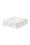 SKUBB Box with compartments, white, 44x34x11 cm