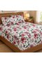 King Size Flat Bedsheet Set, 3 Pieces, 260 x 240 cm (White) - 4