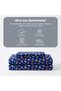 King Size Flat Bedsheet Set, 3 Pieces, 260 x 240 cm (Royal Blue) - 5