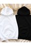 What's up, Riri? What's up, Rocky? "Dear Couple" Printed 2-Piece Set: 3-Ply Cotton Oversized Hooded Sweatshirt - 2