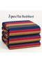 King Size Flat Bedsheet Set, 3 Pieces, 260 x 240 cm (Navy Blue) - 6