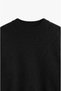 Black Nara Crew Neck Soft Sweater - 3