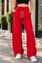 Women's Viral-Style 3-Thread Wide-Leg Palazzo Sweatpants, High-Waisted, Relaxed Fit