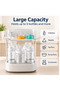 4-in-1 Steam Sterilizer and Dryer, Large Capacity Electric Sterilizer for Baby Bottles, Pacifiers, and Breast Pump Accessories, White - 3