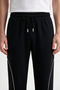 2-Ply, 3-Piped Sweatpants with Drawstring, Relaxed Fit - 6