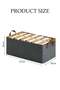 DUNISO 4 Pcs Wardrobe Clothes Organizer,Drawer Organizers and Storage With Lid And Handle，Washable - 3