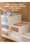 HomarKet 3 Pieces Foldable Fabric Clothing Storage Box with Steel Frame - 2
