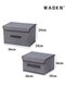 WAOKN 4Pack Fabric Storage Bins with Lid,Foldable Closet Storage Boxes for Shelves - 2