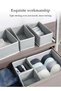 DUNISO 6 Pcs Clothes Storage Box Set，Foldable Wardrobe Organizer - 5