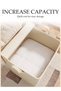 DUNISO 2 PCS Large Capacity Foldable Clothes and Blanket Storage Bags,Portable Clothes Storage Bins - 3