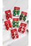 New Year's-Themed Girls' Bow Hair Clip Set (2-Piece) – Cute Hair Clips Featuring Santa Claus, Snowflake, and Christmas Tree Designs with Bow Detail