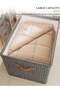DUNISO Black Foldable Storage Boxes with Lids, Versatile Non-Woven Fabric Storage Cubes with 2 - 4