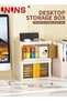 UNUNS Folding Storage Bins With Lids,2 Packs 2.7L Plastic Storage Bins For Closet Organizers And - 2